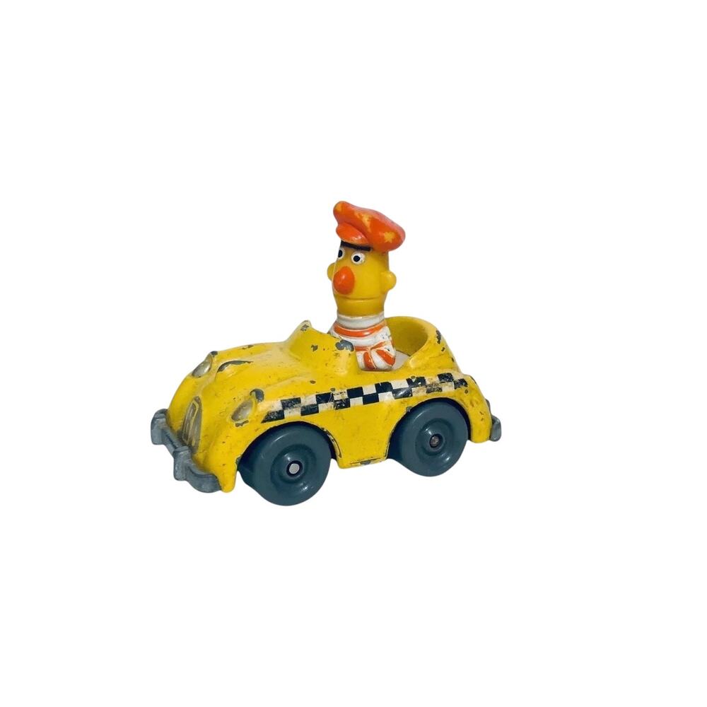 Vintage 1981,1983 Playskool Muppets Inc. Sesame Street Bert Die Cast Taxi Car